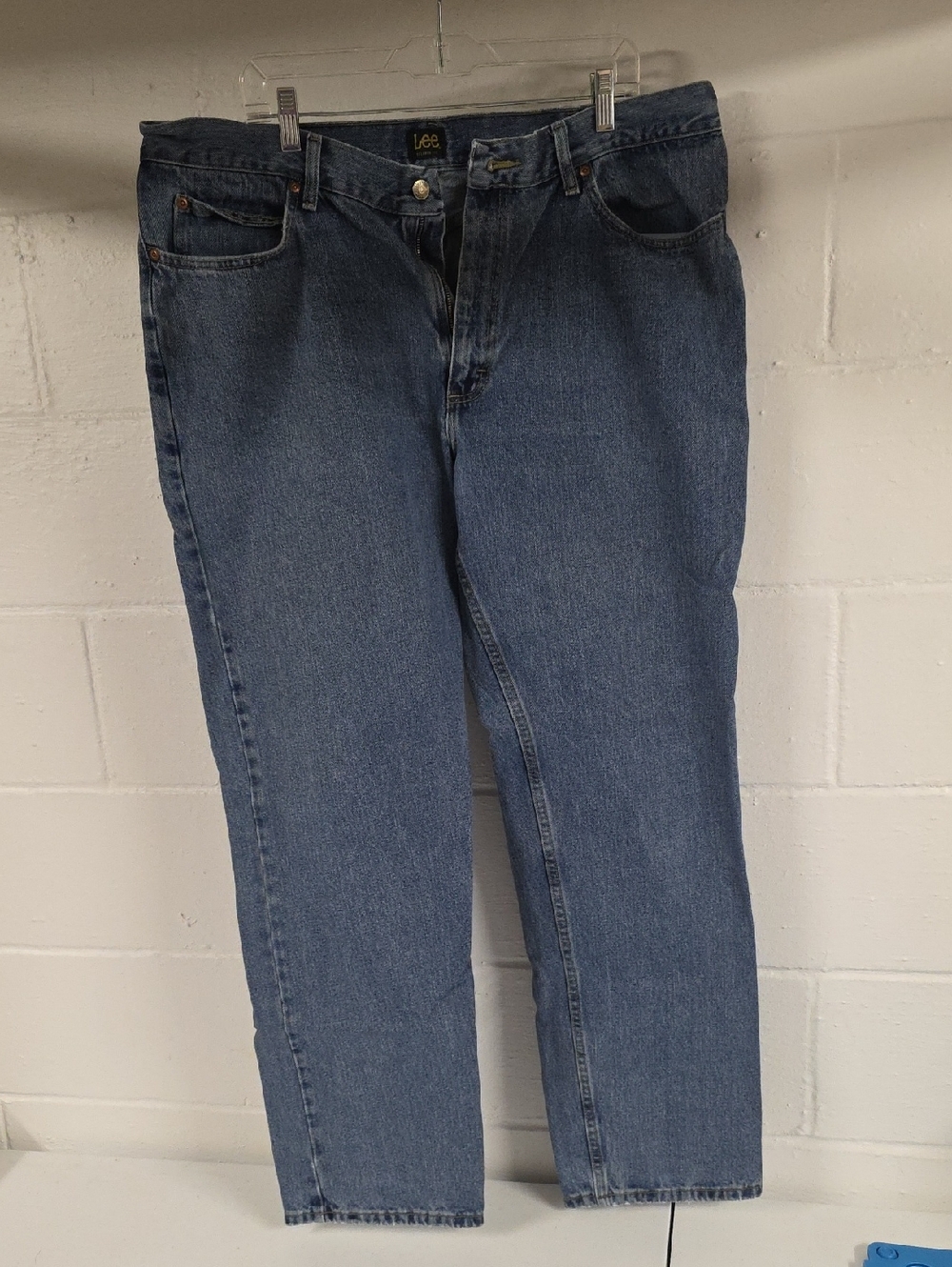 Lee Men's Mid Blue Straight Leg Jeans